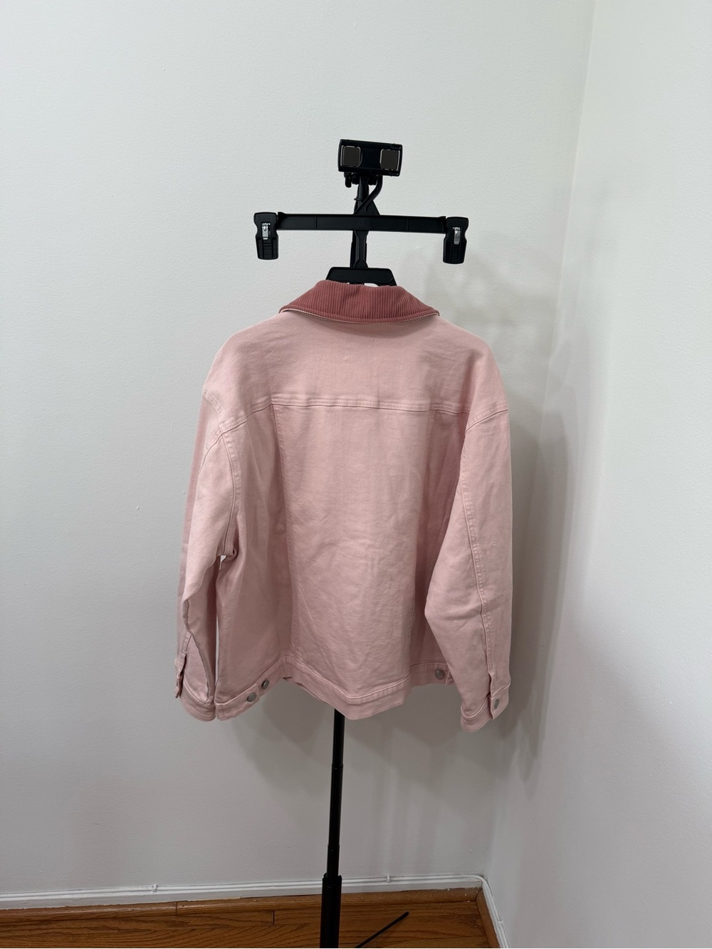 Altar'd State Blush Pink Corduroy-Collar Jean Jacket - Picture 6 of 6